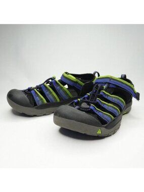 Keen Newport H2 Kids Size 5 Blue Green Slip On Waterproof Fisherman Sandals